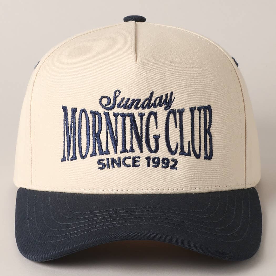 Fashion City – wholesale Trucker hat – Unisex – Sunday Morning Club Two-Tone Trucker Hat6