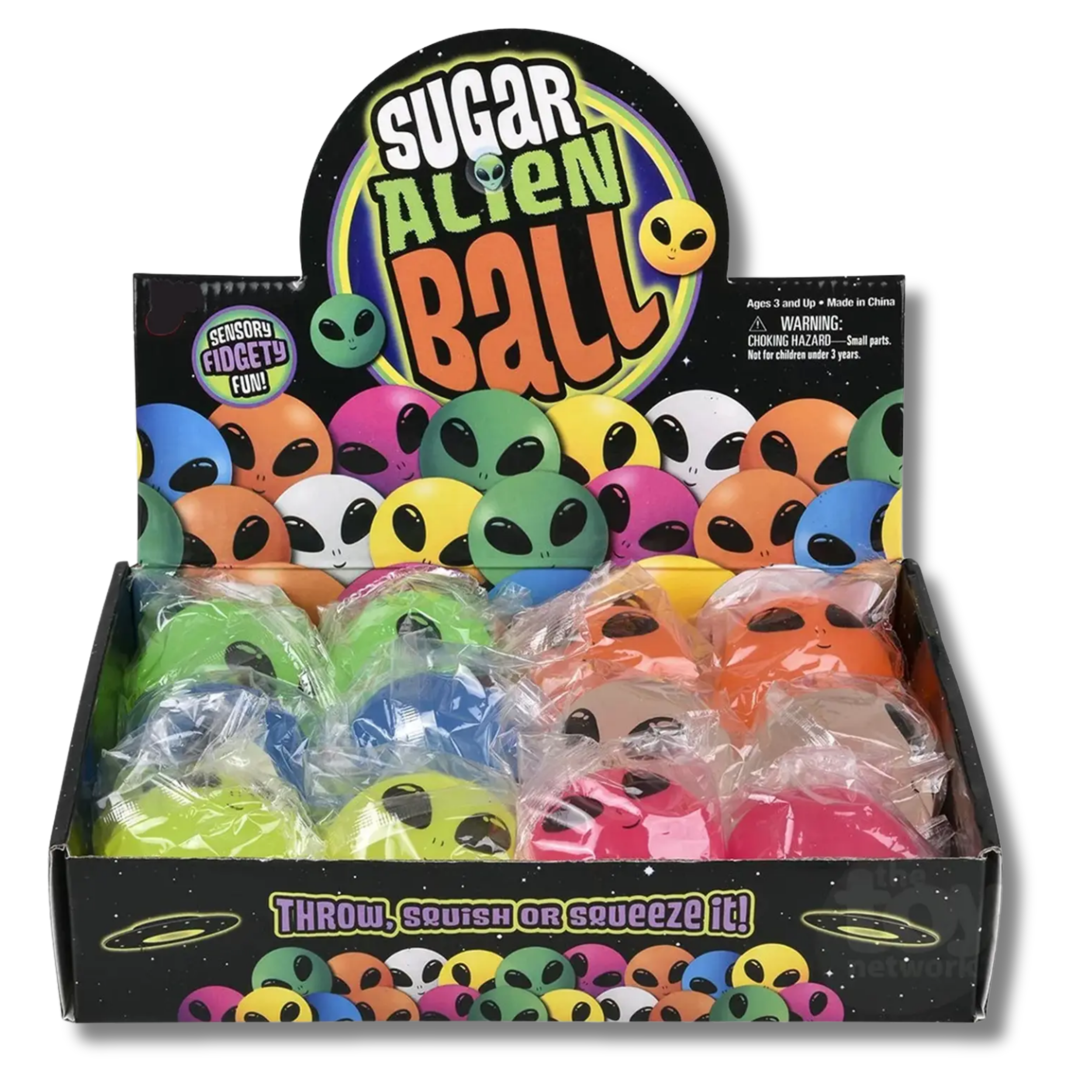 JSBlueRidge Toys - Wholesale Squishy Toy - Kids & Baby - Alien Soft Squeeze Fidget Kids Toy- Assorted5