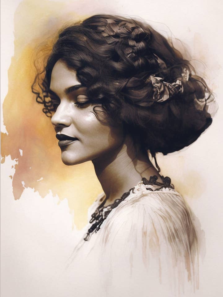 Stampa artistica Noire Glam #3 per la vendita all'ingrosso da parte di Blacartistry