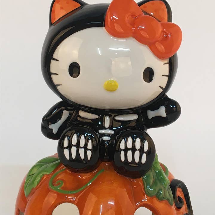 Hello Kitty Black Cat Candle House for wholesale by Blue Sky Clayworks