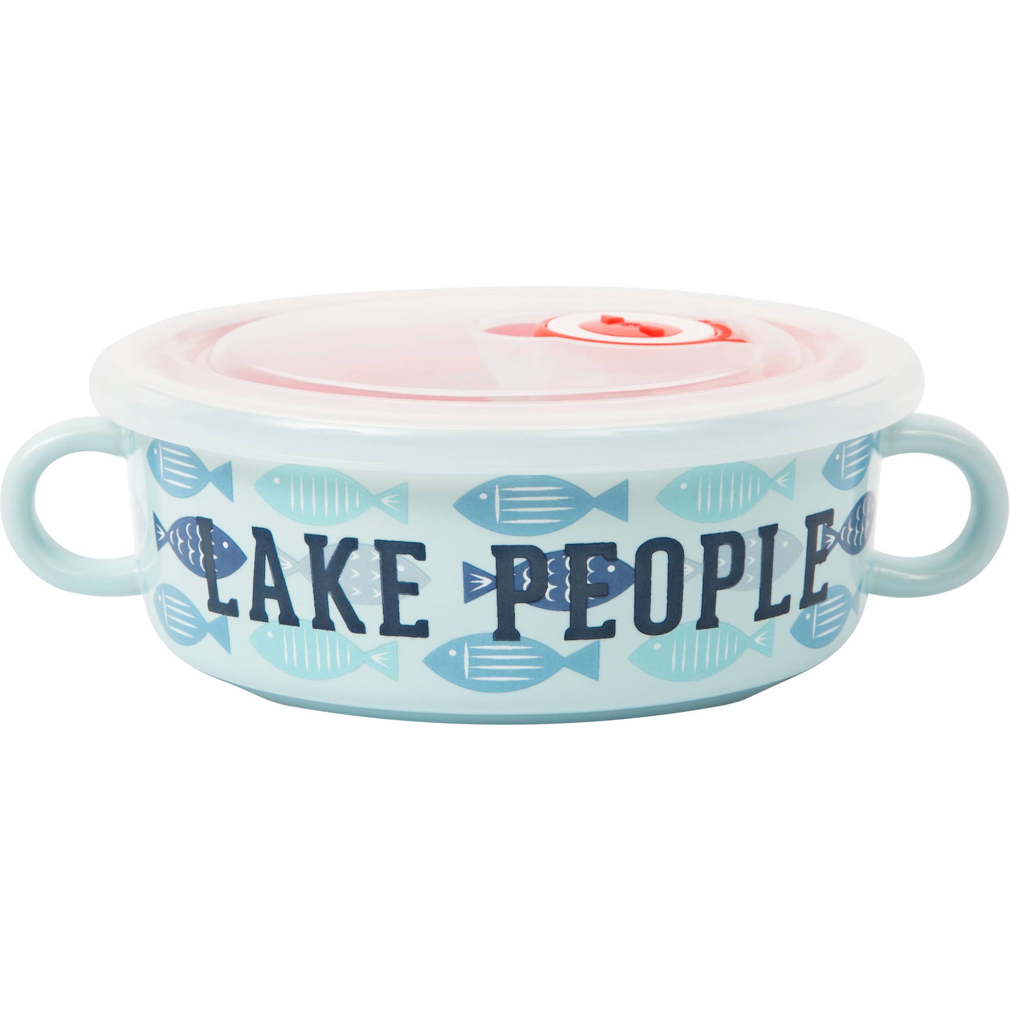 Pavilion - Wholesale Bowl - Lake People - 13.5 oz Double-Handled Soup Bowl with Lid0