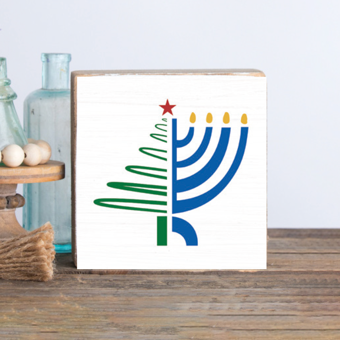 Rustic Marlin - Wholesale Sign - Christmas Hanukkah Decorative Wooden Block0
