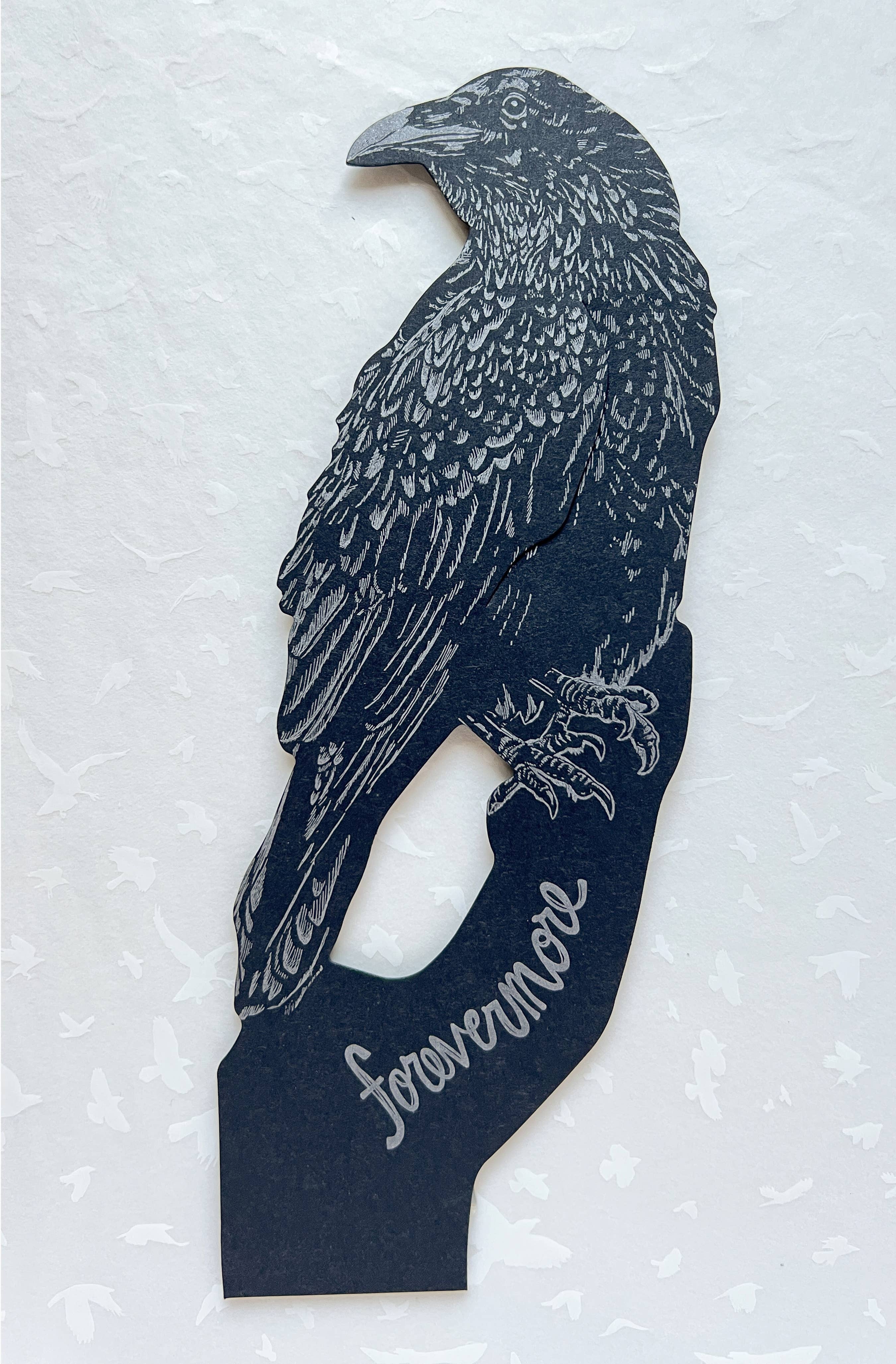 Blackbird Letterpress – Großhandel Grußkarten für den Alltag – Raven Forevermore Geschenkkarte2