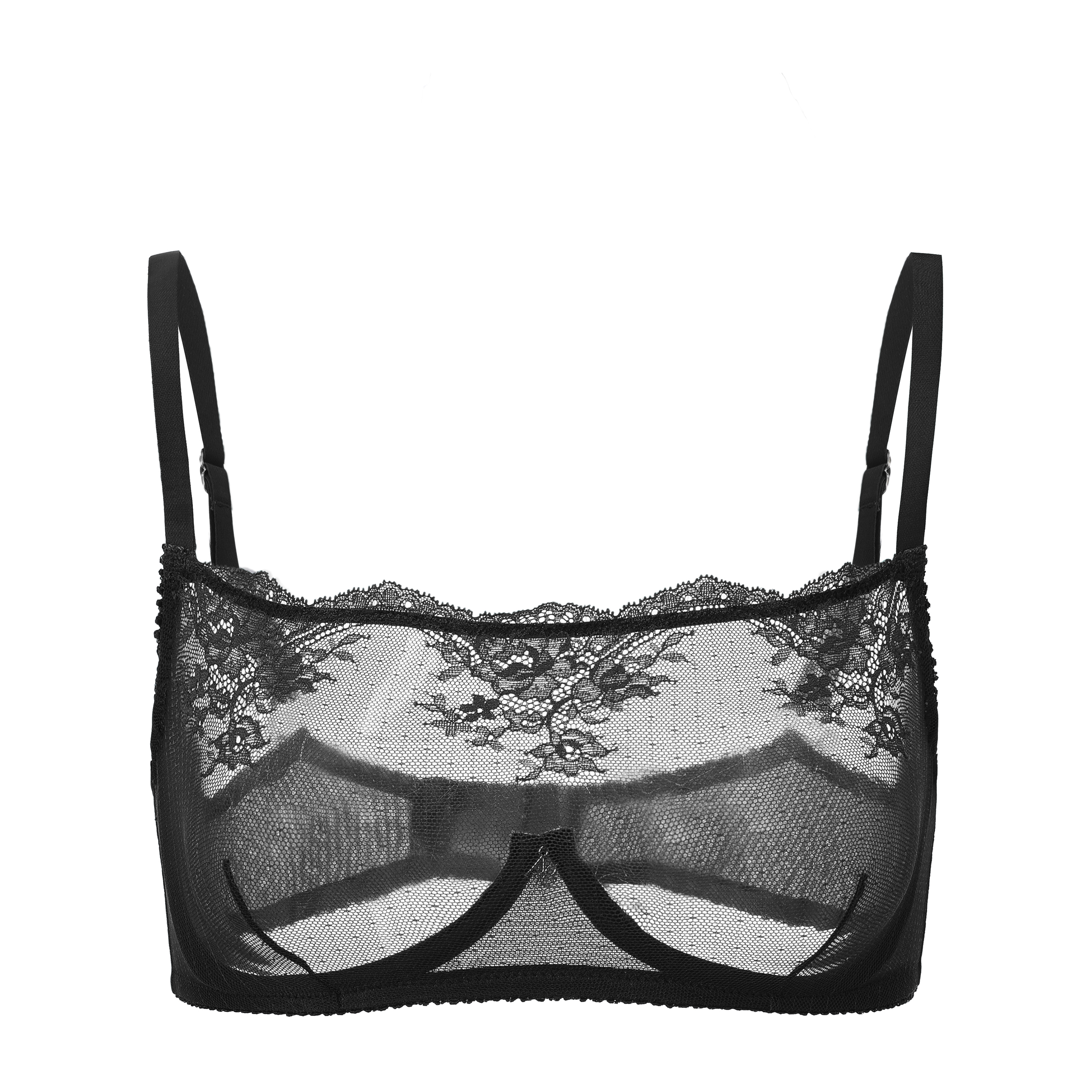 Amour d'Agnette – wholesale Bra – Women's – Kim High Neck Sheer Lace Underwire Bra12