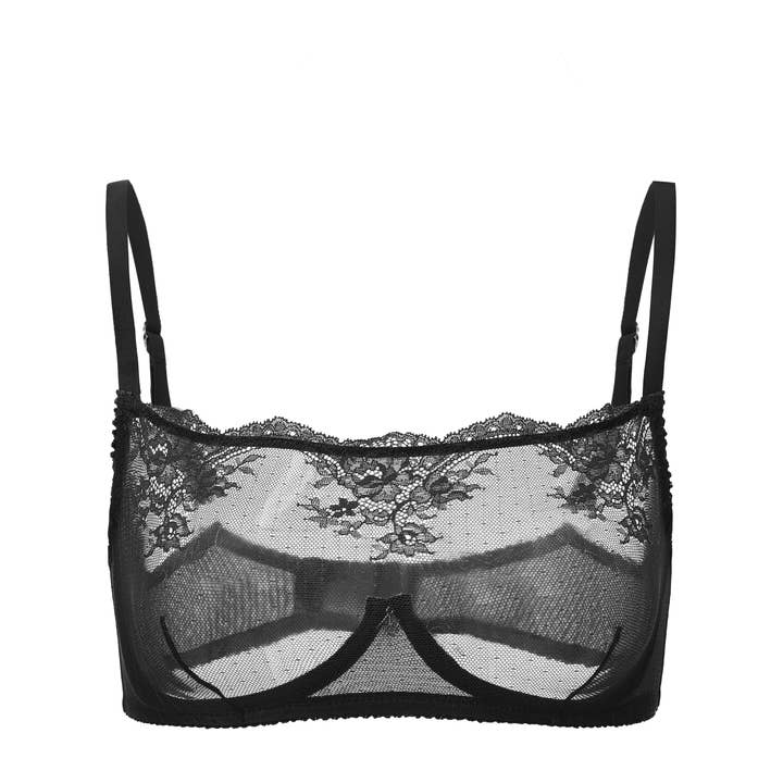 Amour d'Agnette - Wholesale Bra - Women's - Kim High Neck Sheer Lace Underwire Bra12