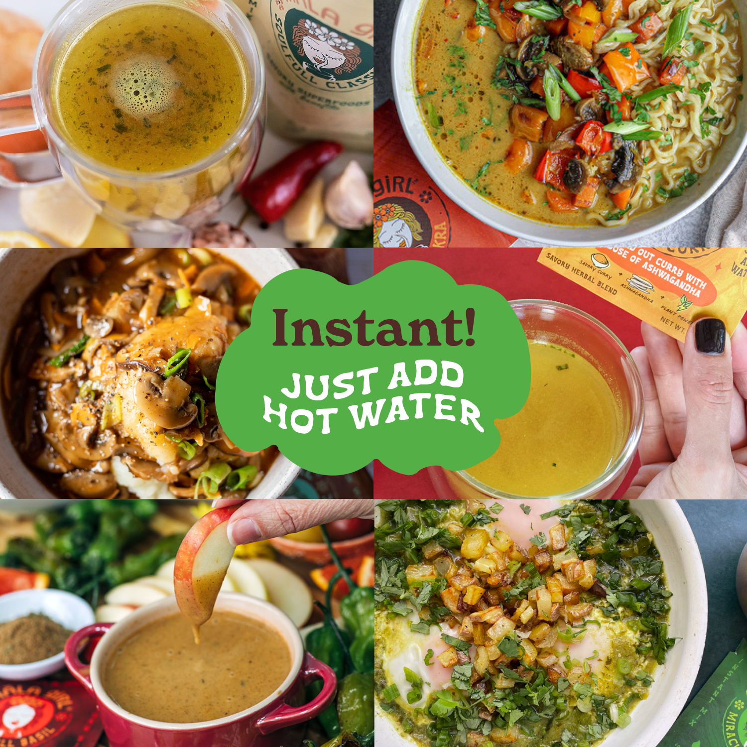 māla girl - Vente Boisson diététique en poudre - Pack varié à portion individuelle de poudres de bouillon instantané de superaliments4