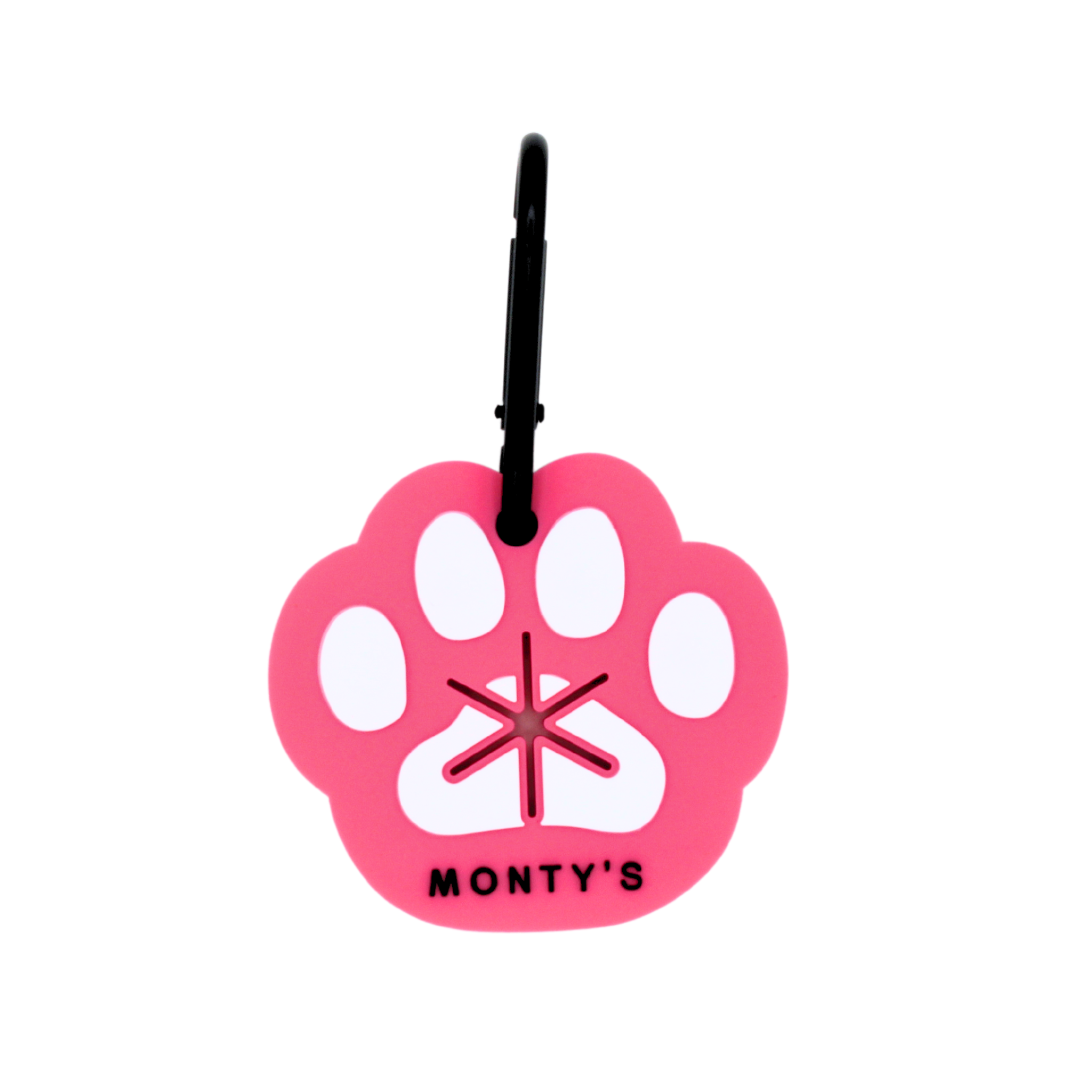 Monty's Bags - Wholesale Pet Poop Bag Dispenser - Silicone Used Poop Bag Handsfree Holder - Paw Print3