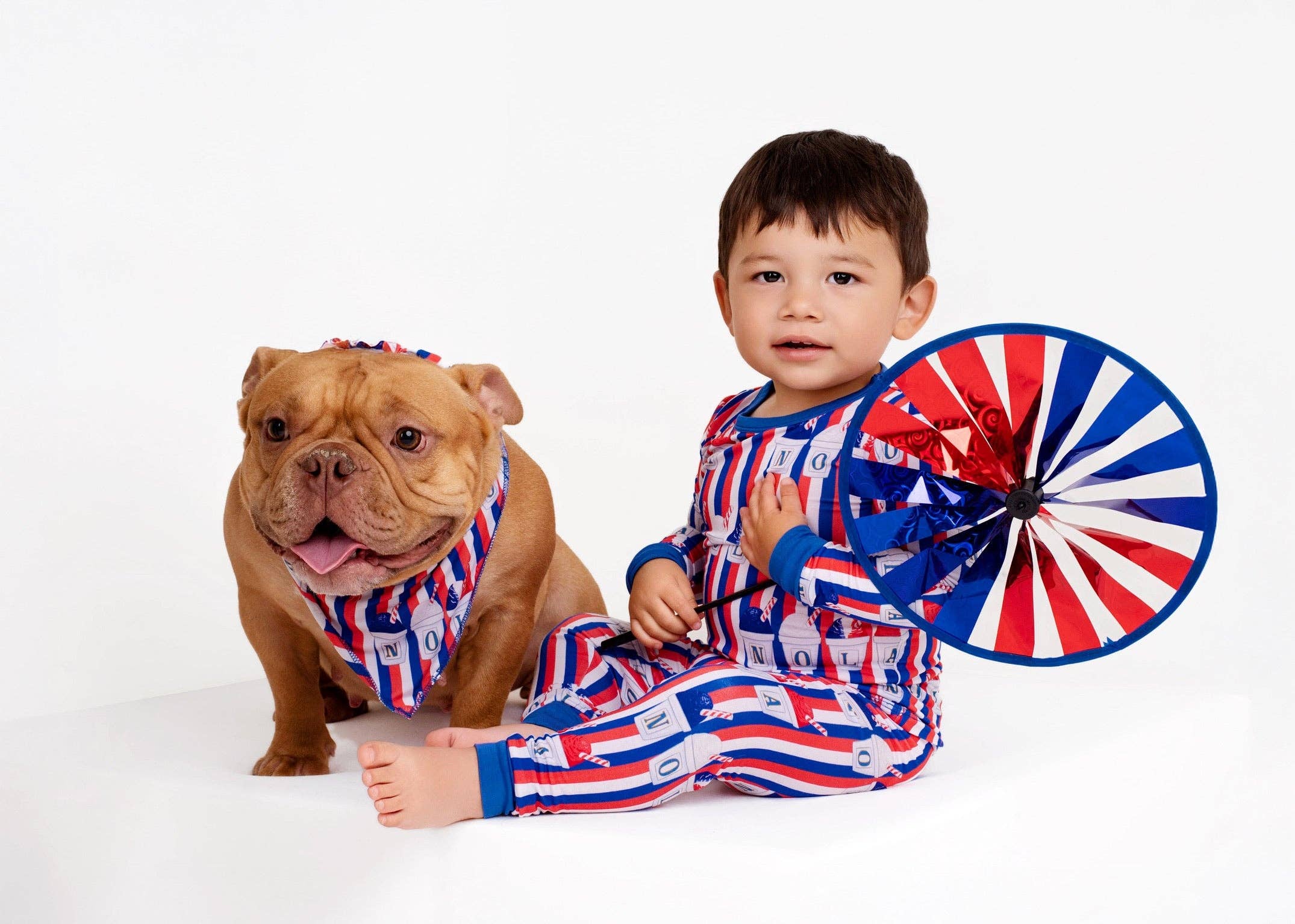 Pearls & Pelicans - Wholesale Pet Bandana - Dog - Red, White, and Sno-Balls Pet Bandana4