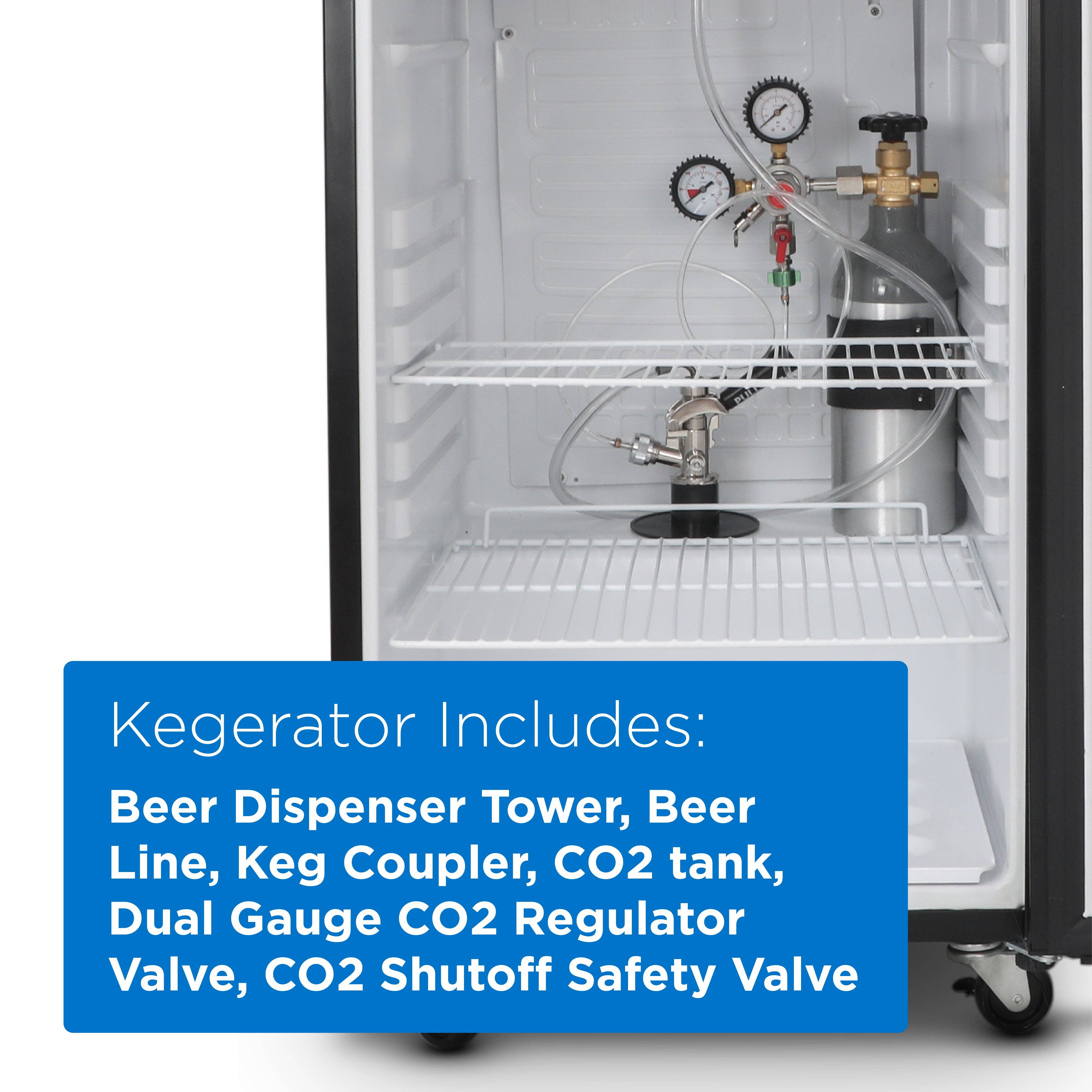 Equity Brands - Wholesale Kitchen Appliance - Beer Kegerator, 6.1 Cu. Ft. Beer Machine, Black3