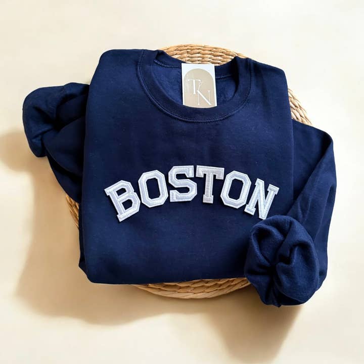 BOSTON Sweatshirt, Boston Massachusetts Souvenirs for wholesale by Threads And Needles, INC.