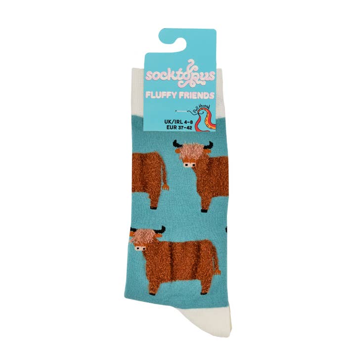 Socktopus - Wholesale Socks – Unisex - Fluffy Wee Hairy Coo Socks6