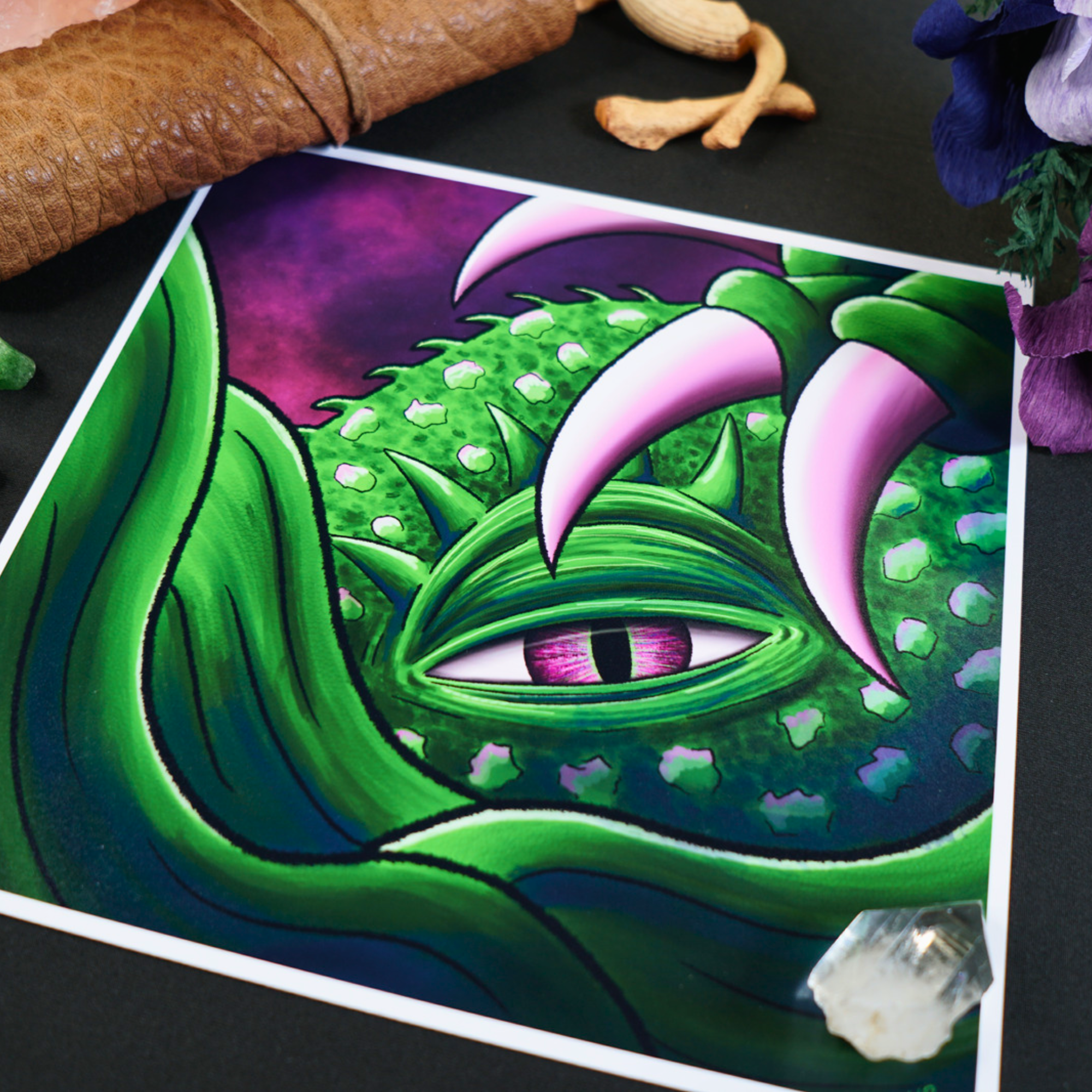 Hannah Kate Makes - Wholesale Art Print - Hibernate Art Print - Creepy Sea Creature13