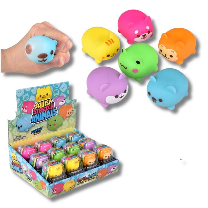 Jouet pour enfants mignon d'animaux moelleux et compressibles - Assortis pour la vente par Happy PoP