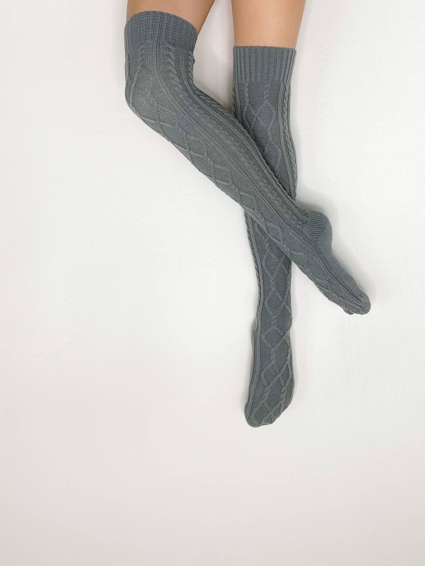 Kix'ies - Wholesale Socks - Women's - Over The Knee Knit Sweater Socks10