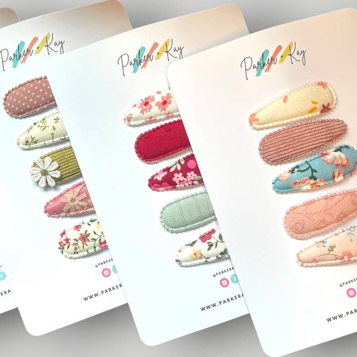 Parker and Kay Collective - Wholesale Hair Clip - Kids - Mystery Bag | Fabric Snap Clips9