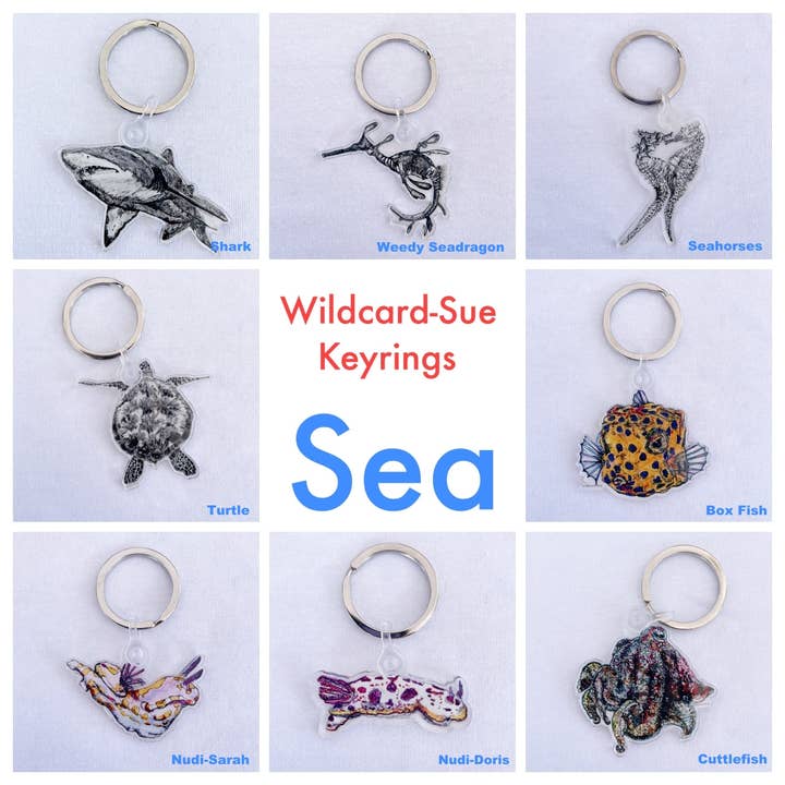 @wildcardsue - Venta al por mayor Llavero - Unisex - Llaveros - Animales marinos