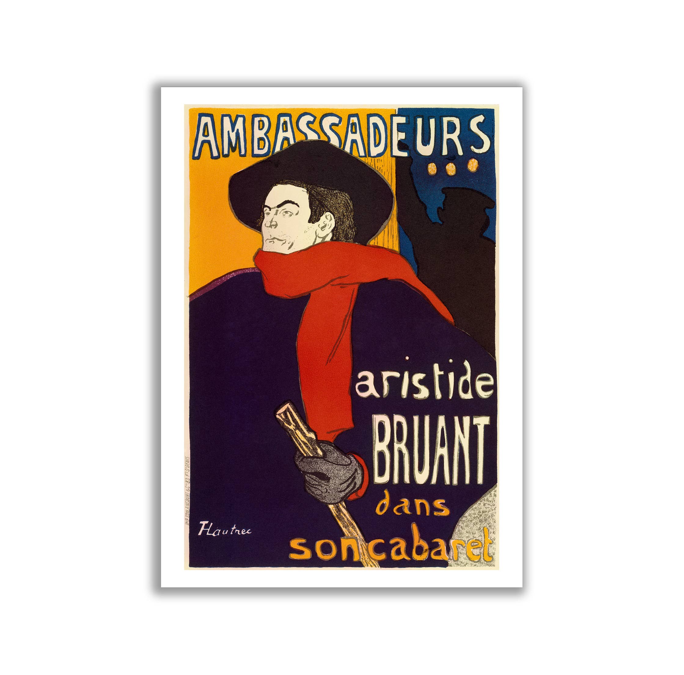 Go To Design - Wholesale Art Print - Fine art print Aristide Bruant poster unframed wall art