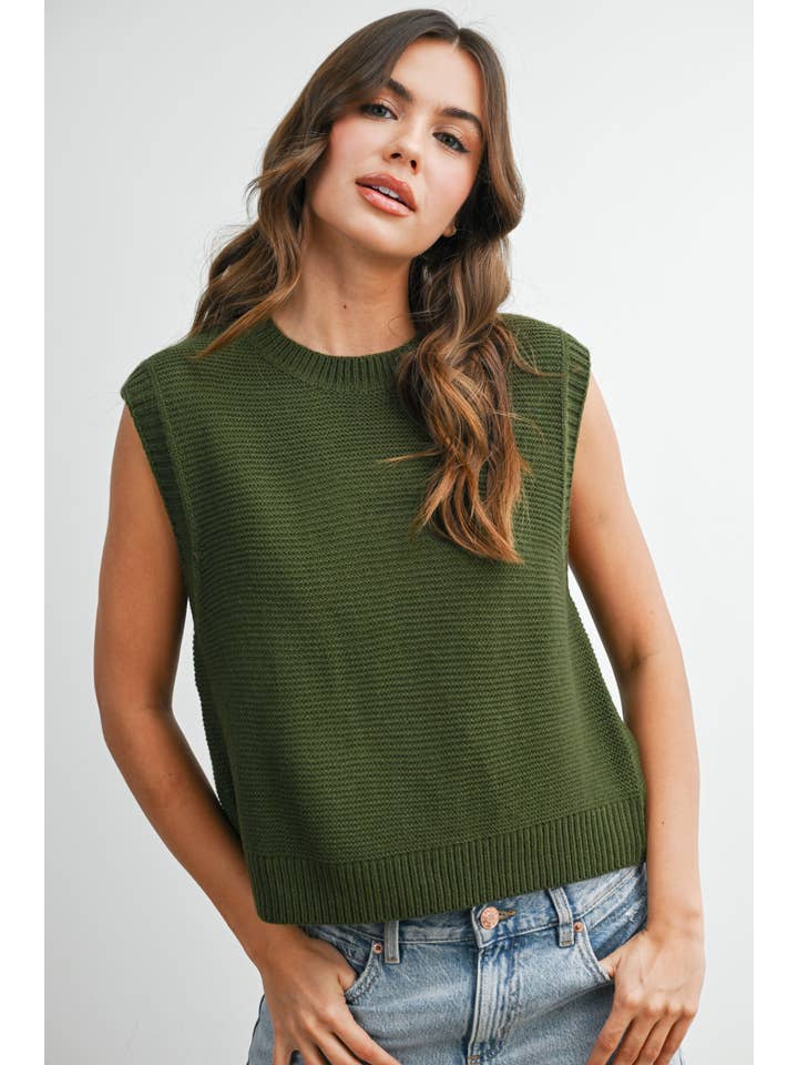 BUTTERMELON - Wholesale Gebreide top - Dames - Effen gebreide top - BMW76002