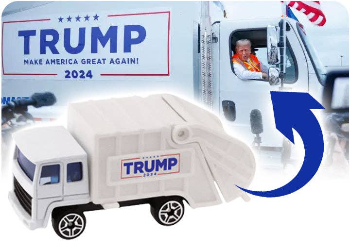 I Love My Freedom - Wholesale Toy Car/Truck - Kids - Trump 2024 Garbage Truck - 31371