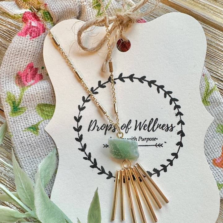 Drops of Wellness Goods - Wholesale Aromatherapy necklace - Stone Necklace, Diffuser Jewelry, The Sunny0