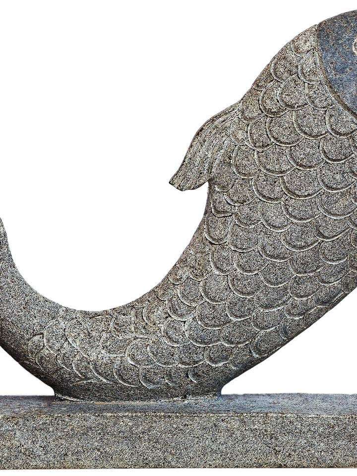 15" vis | Handgemaakt | Harde granietsteen voor wholesale door Exotic India Art