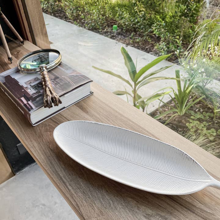 Porto Boutique - Wholesale Decorative Tray - 423 - Long Leaf Wood Tray13