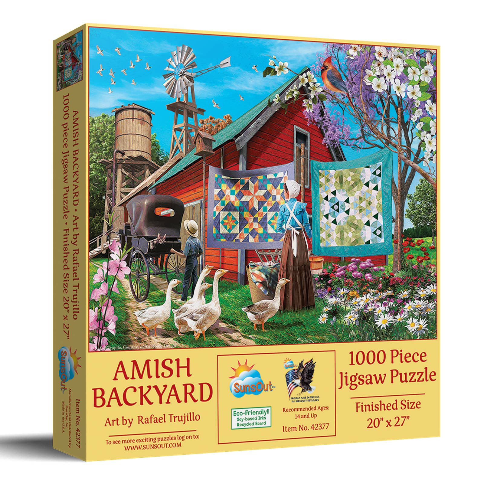 SunsOut - Wholesale Puzzle - Adult - 0680 Amish Backyard 1000 pc Puzzle2