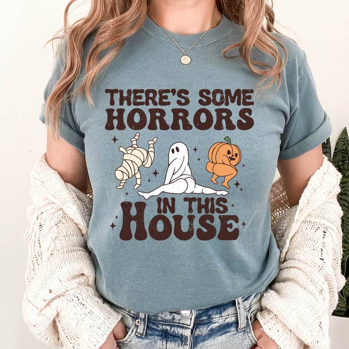 DTF TRANSFER -There's Some Horrors In This House 6021 for wholesale by dBoldTees & DTF Transfers