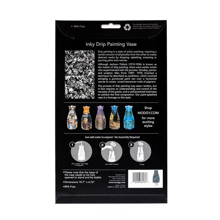 Modgy - Wholesale Vase - Modgy Expandable Vase - Inky