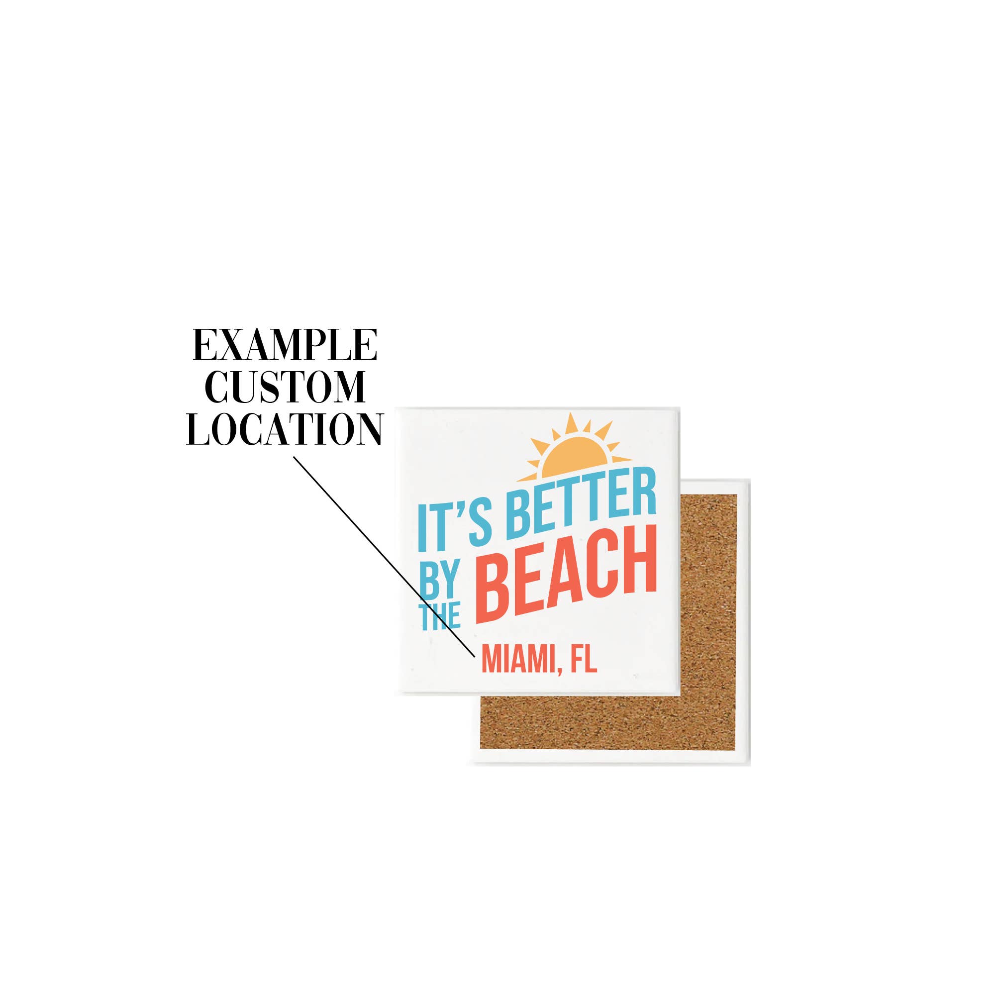 Pavilion - Wholesale Coasters - C1 By The Beach - 4" Coaster Artwork1