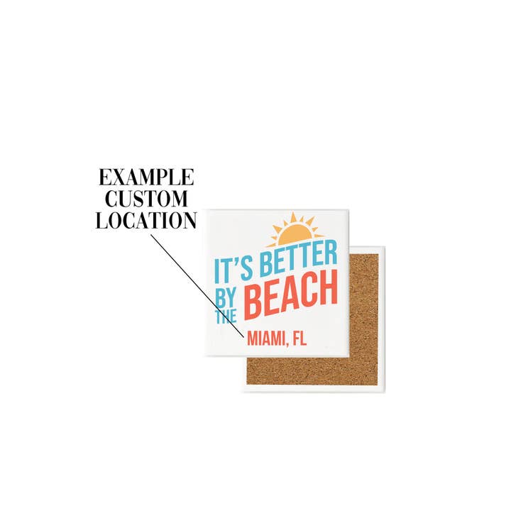 Pavilion - Wholesale Coasters - C1 By The Beach - 4" Coaster Artwork1