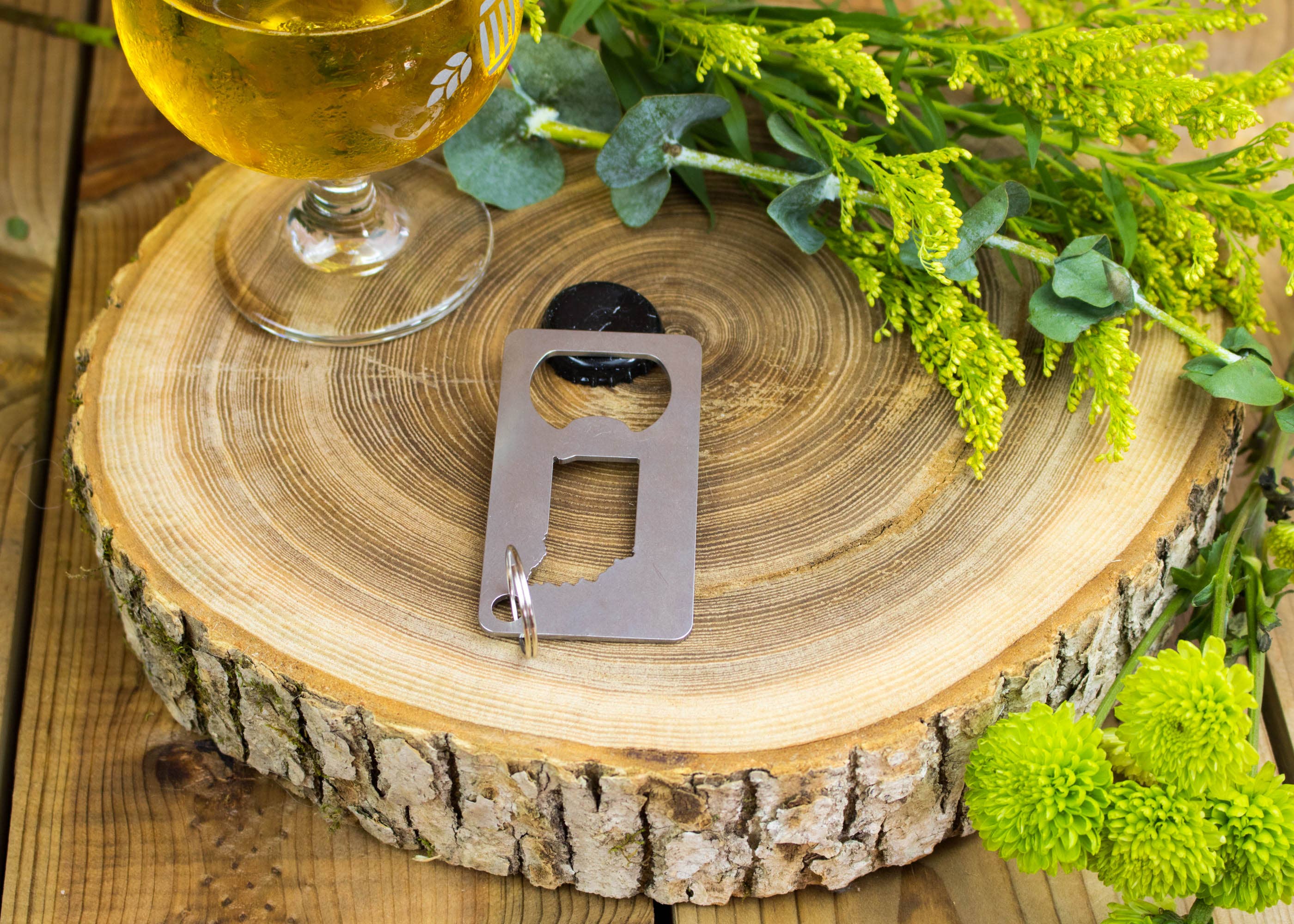 Iron Maid Art - Wholesale Bottle/Wine Opener - Indiana State Stainless Steel Beer Bottle Opener Gift1