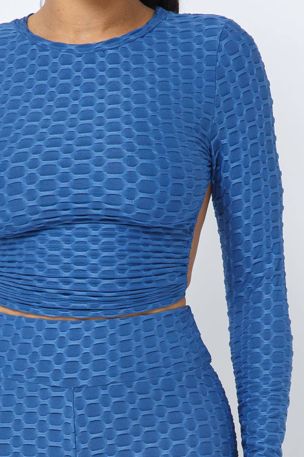 Julia by LoveJ - Wholesale Top & Pant Set (NOT Loungewear) - Women's - Honeycomb Open Back Tie Top and Leggings Set17