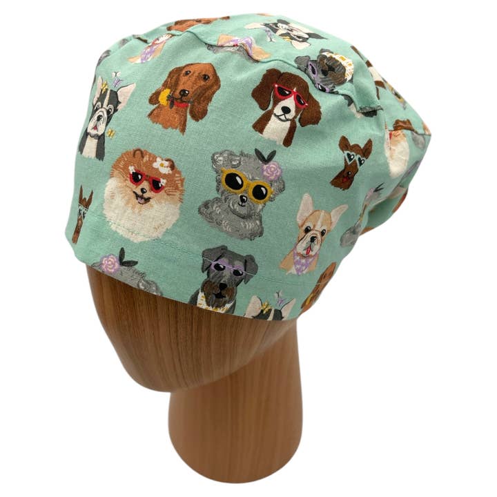 SewingLabPlus - Wholesale Healthcare Uniform - Women's - Scrub Cap Euro Style Dog Scrub Hat for Nurse Doctor Surgery2