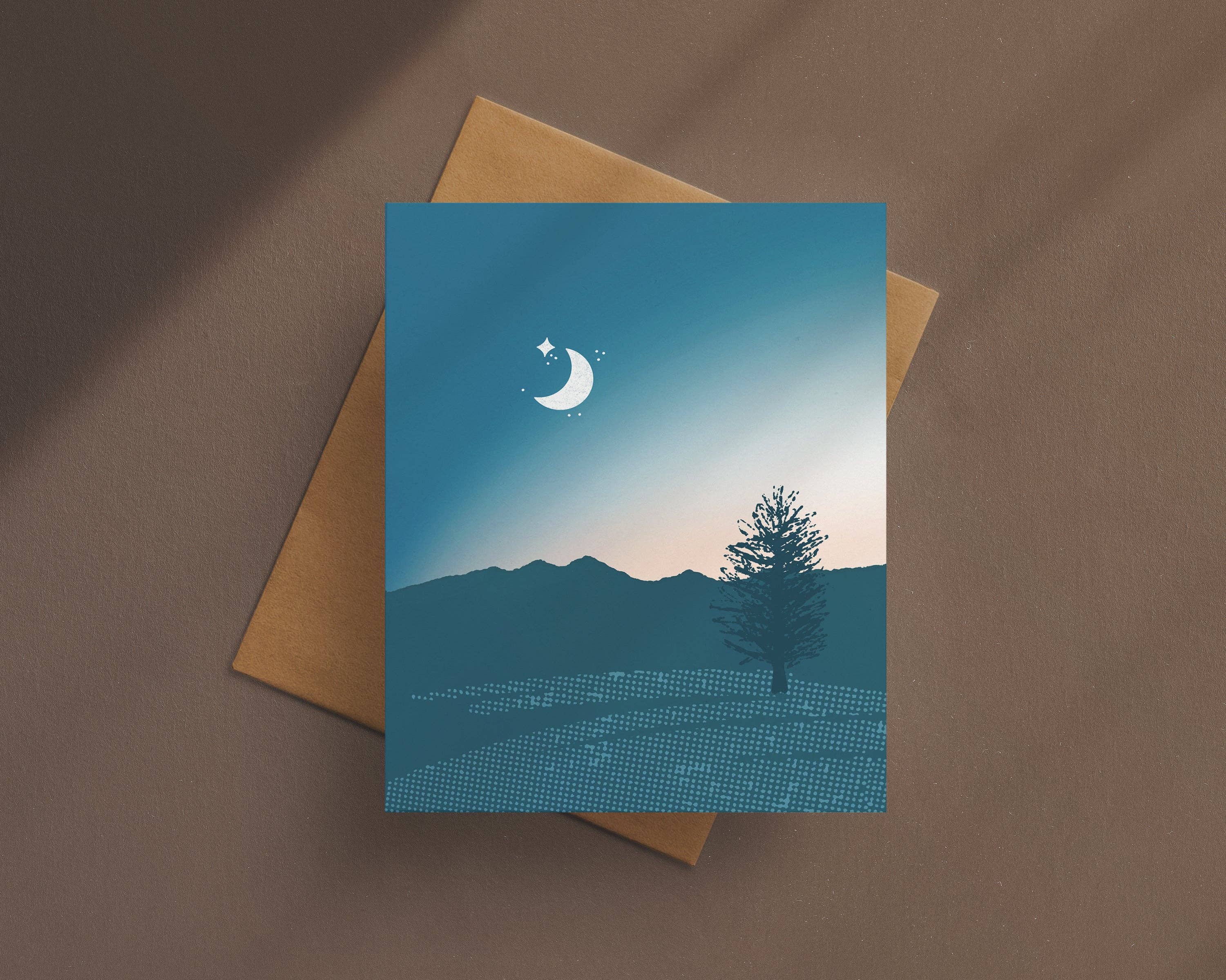 Starfangled Press - Wholesale Everyday Greeting Card - Moonrise Card1