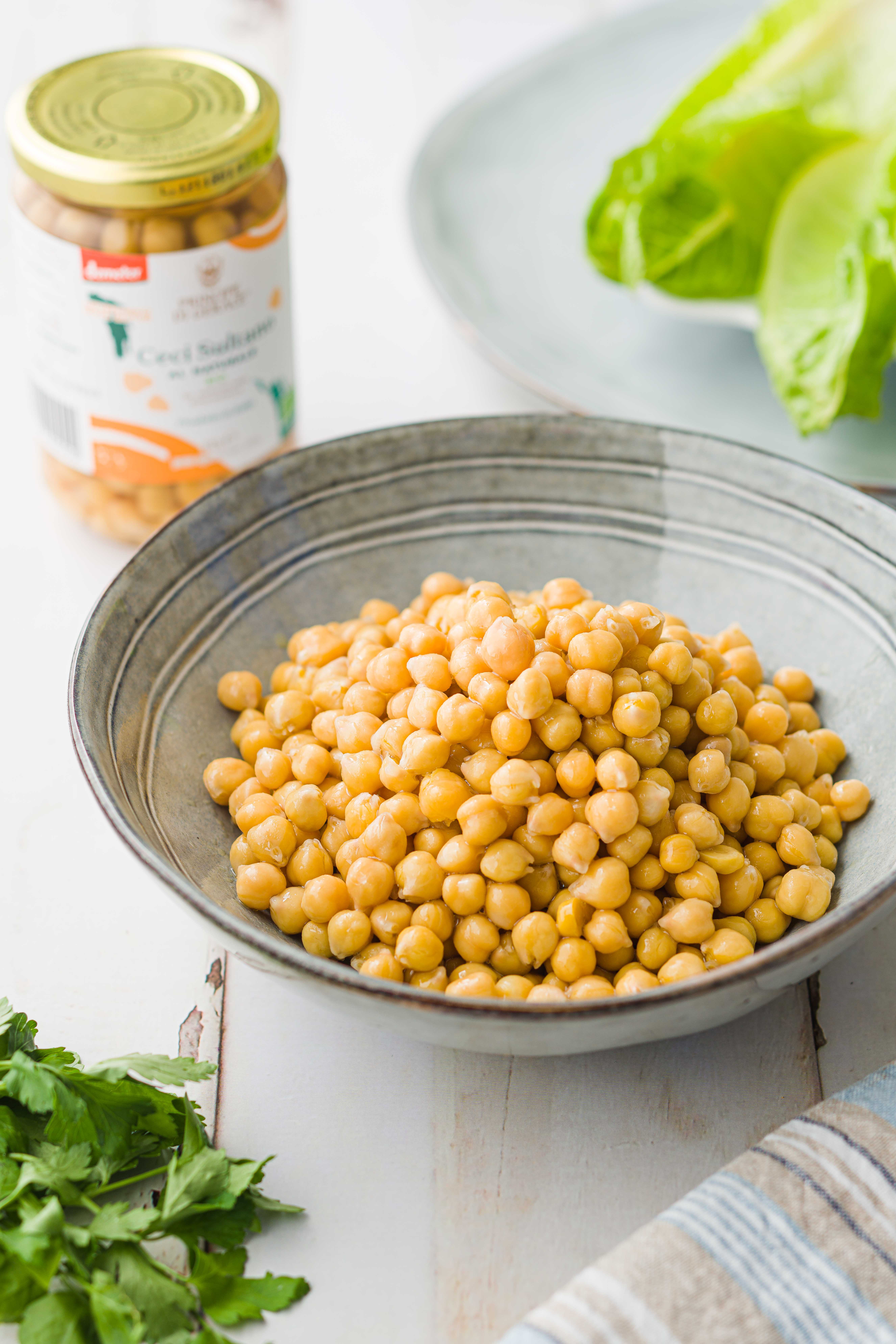 Mediterranea Foods - Wholesale Beans - Gluten-Free Boiled Biodynamic Sultano Chickpeas 300G4