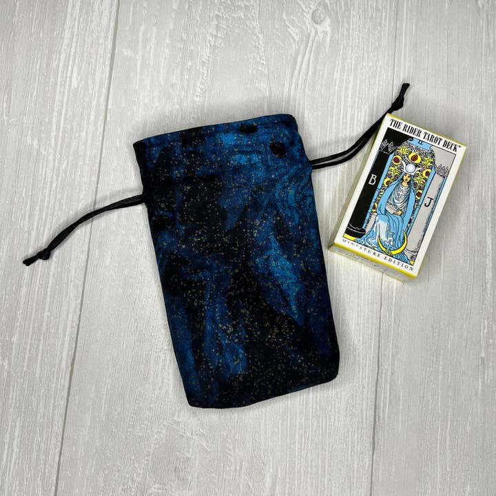 Threads of Tarot - Wholesale Tarot Cards - Mini Rider-Waite Tarot Deck & Blue Drawstring Bag Set8