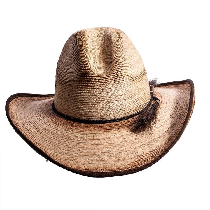 Natural Mexican Palm Western Hat - Style Diego for wholesale on Faire