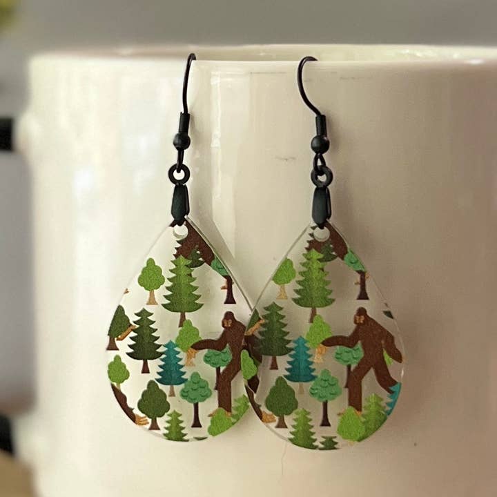 Bigfoot Earrings for wholesale by Chamness' Crafty Corner