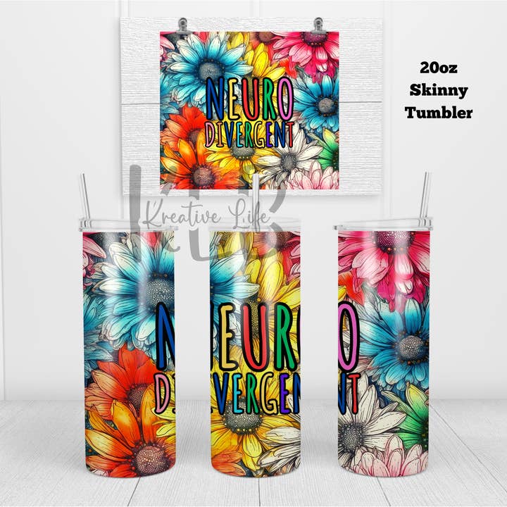 Fleurs neurodivergentes | 20 oz | Autisme pour la vente par Krystal Hayden