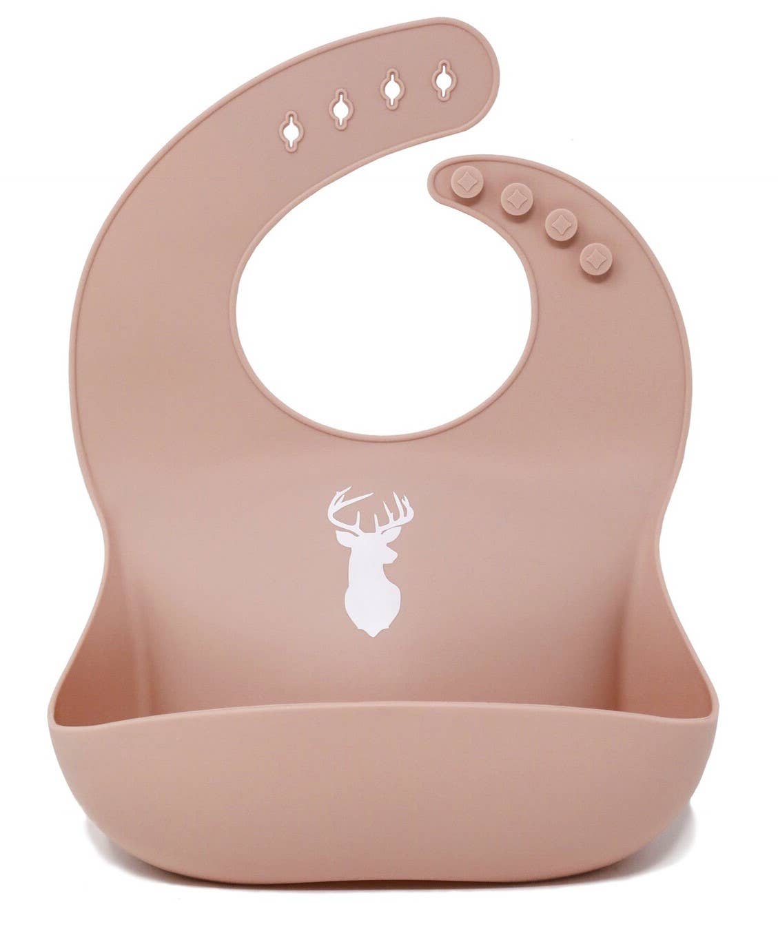 Little Knight - Vendita all'ingrosso Bavaglino - Neonati - Bavaglino con silhouette di cervo rosa0