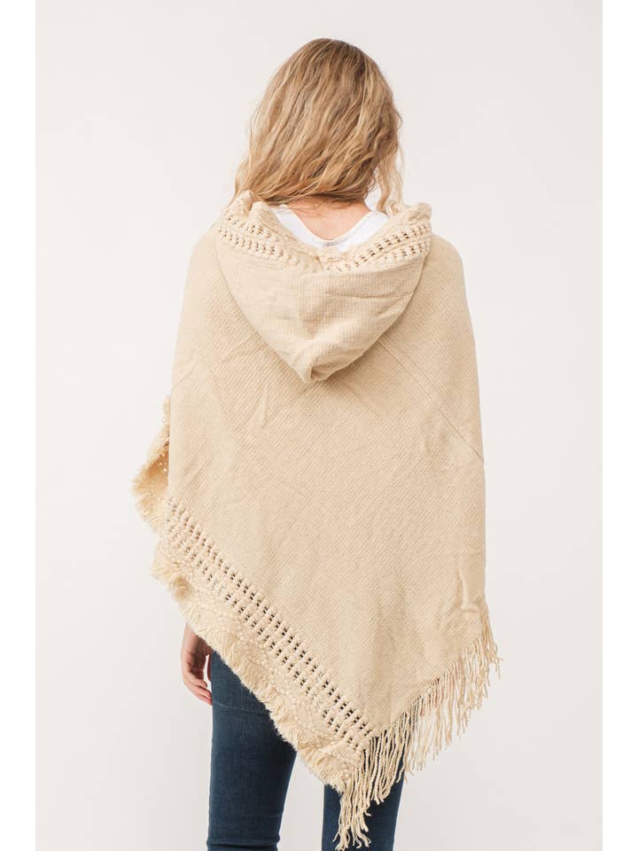 Raj Trading & Imports (USA) Inc. - Wholesale Poncho - Women's - Harlie Grommet Poncho Cape
