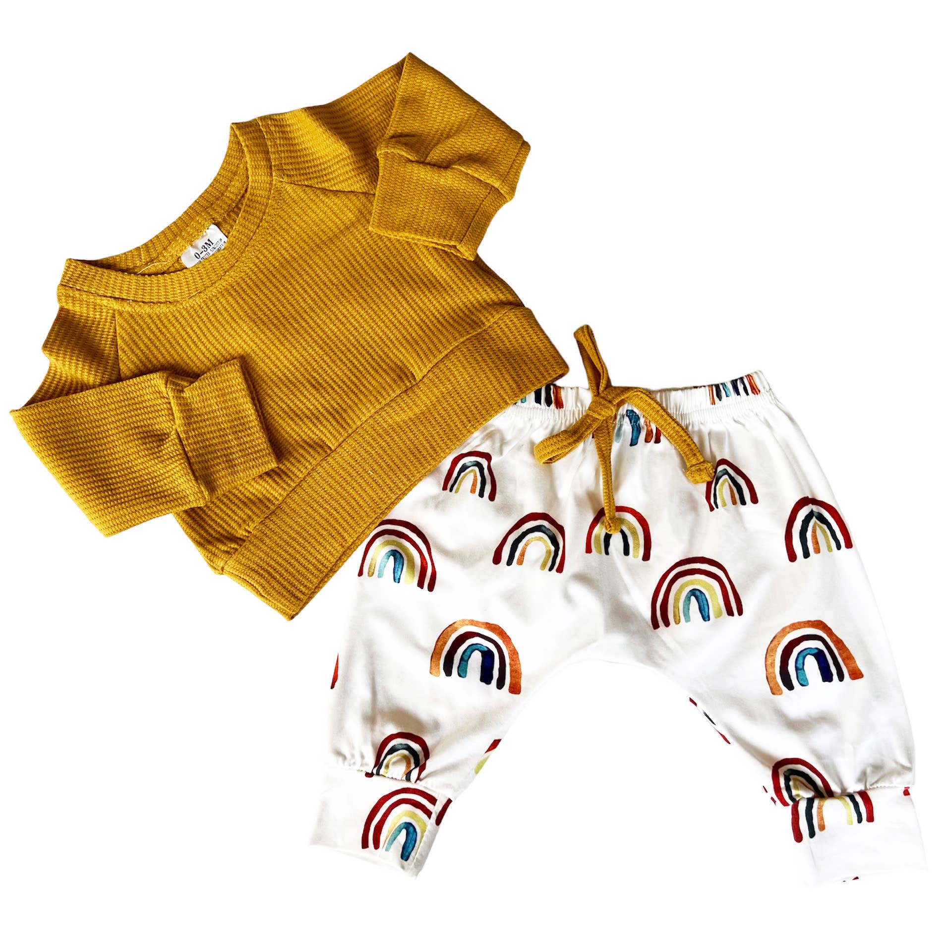 Wholesale PrePack Rainbow Little Sleepies Baby Kids Clothes Jogger Set