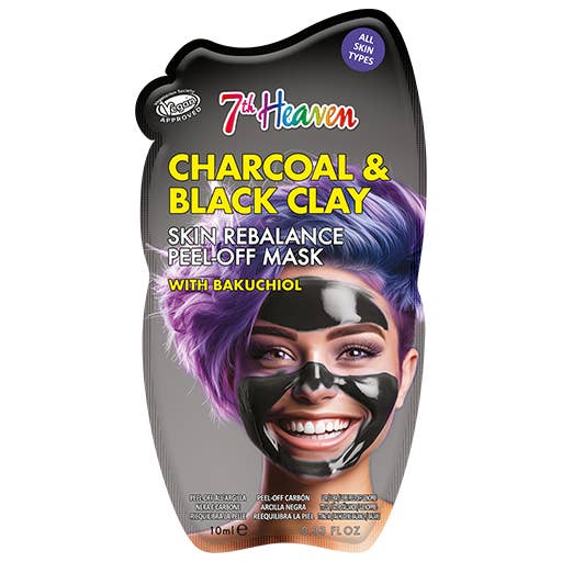 7th Heaven Charcoal & Black Clay Peel-Off Mask - Rebalances & Firms Skin for wholesale by 7th Heaven