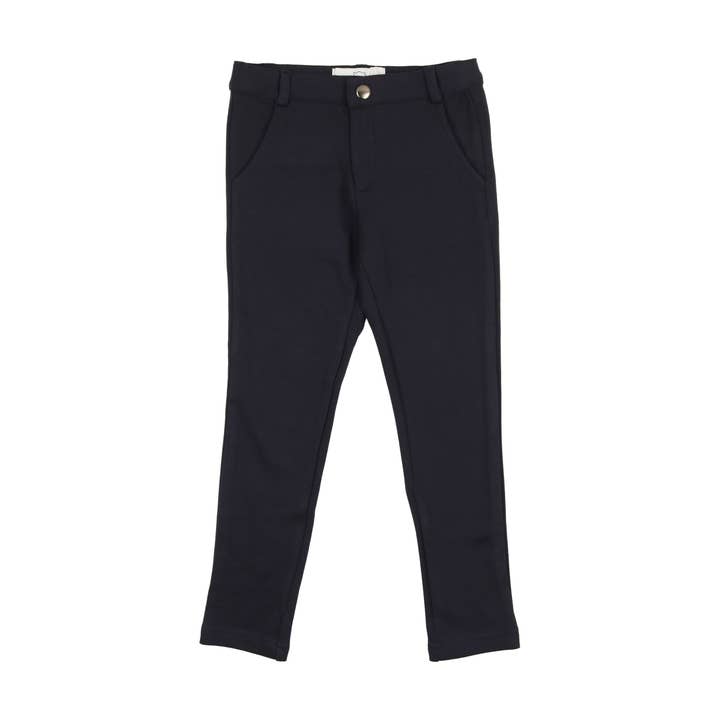 Navy Long Stretch Pants for wholesale by Cuddle and Coo