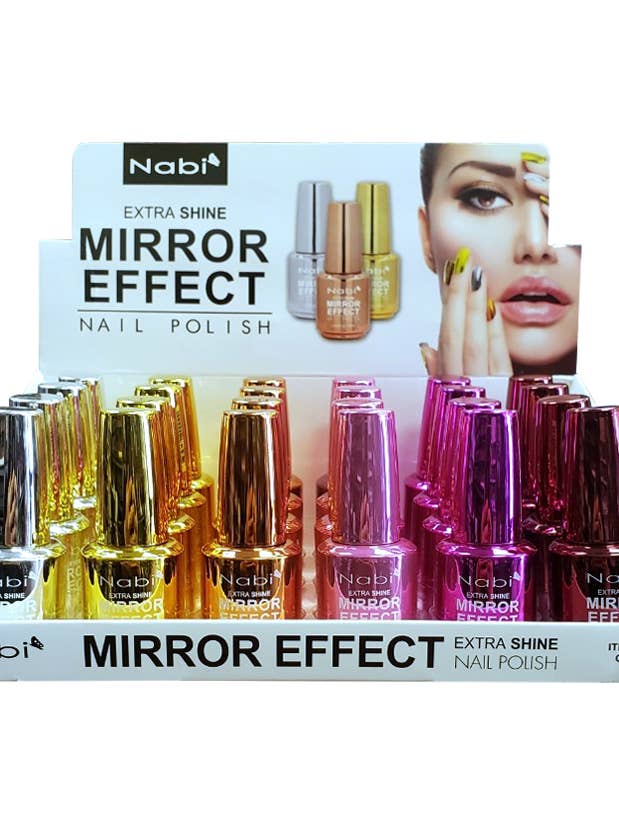 MNP-24 MIRROR NAIL POLISH 24 PCS SET for wholesale by Nabi Cosmetic