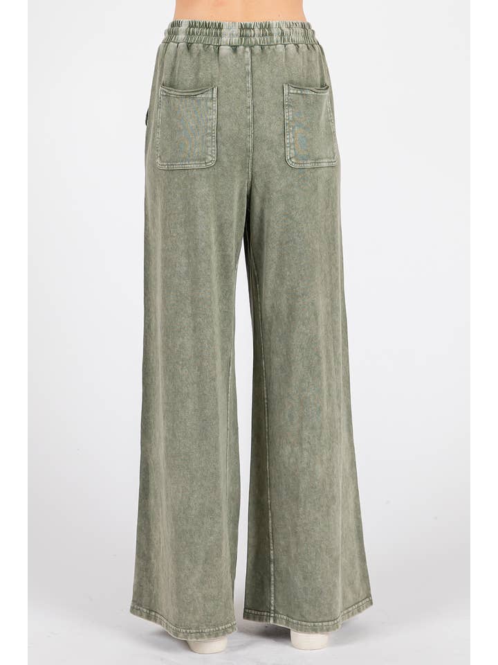 mittoshop - Wholesale Pants - Women's - MINERAL WASH FRENCH TERRY WIDE LEG PANTS19