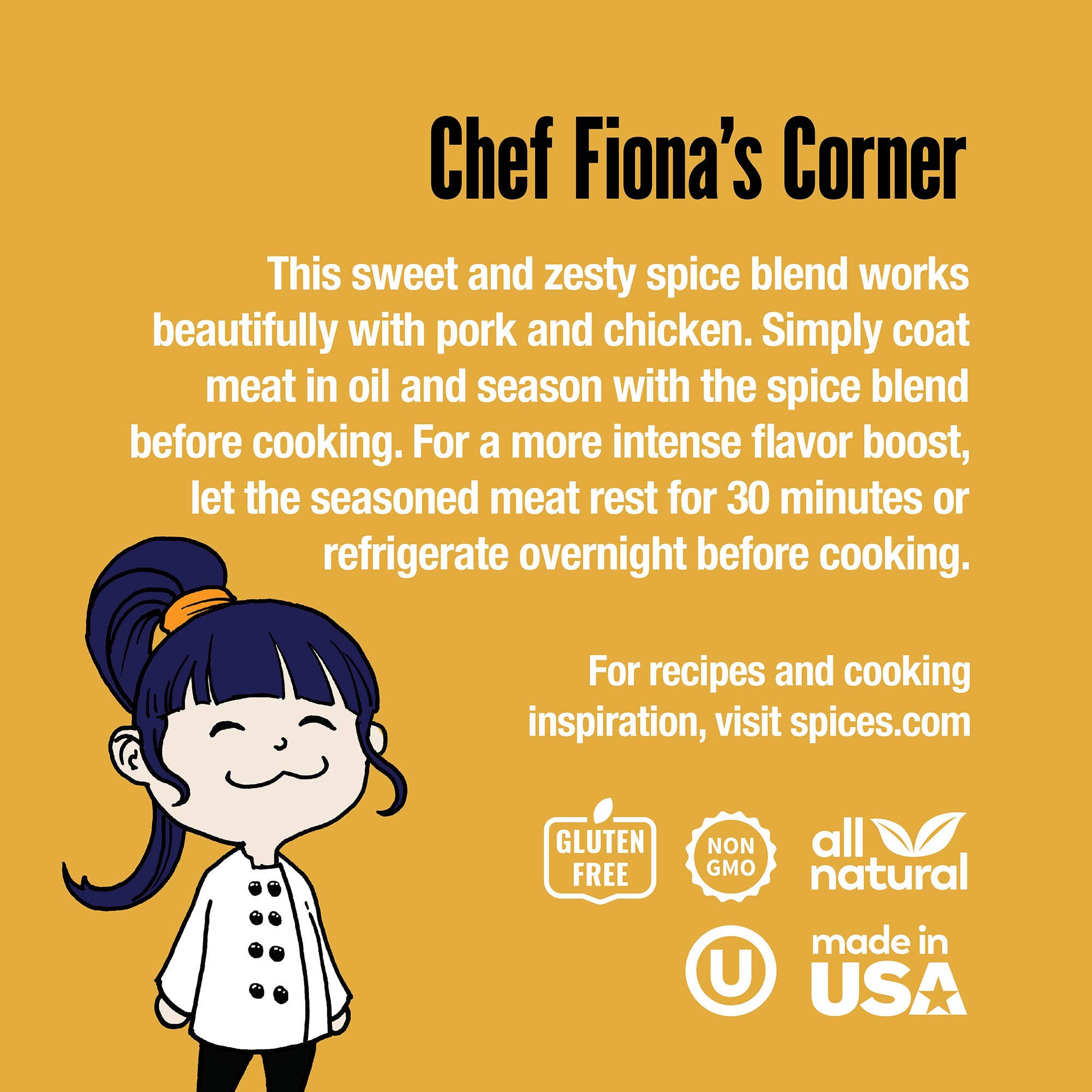 THE SPICE LAB - Wholesale Dried Spice Mix - Country Style Honey Mustard Seasoning - Case of 6 - 6 oz2