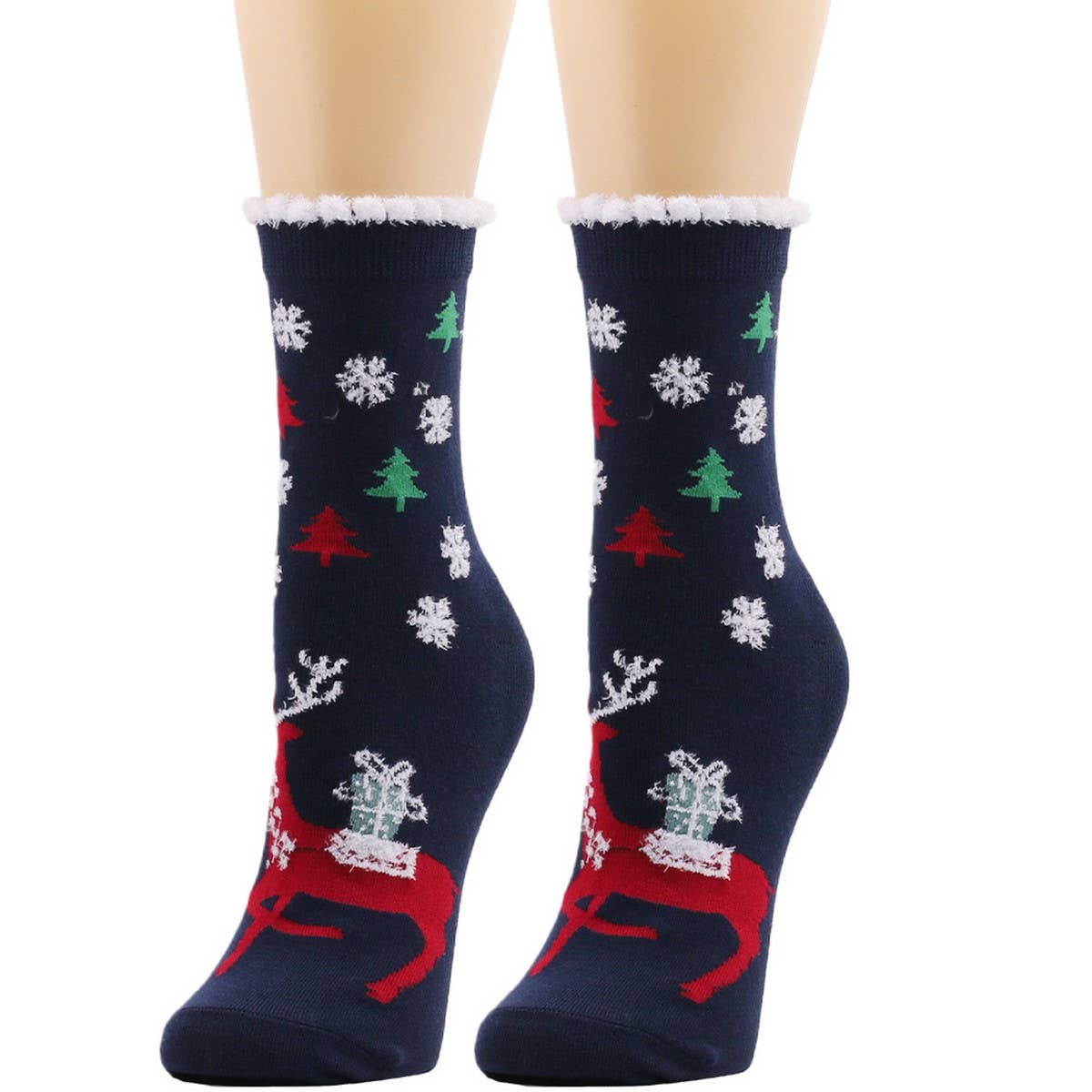 NINEXIS - Wholesale Socks - Women's - CWMS02687_CHRISTMAS WOMEN KNEE HIGH HOLIDAY SOCKS2