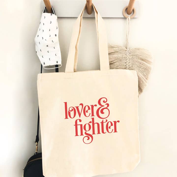 Lover & Fighter Tote for wholesale by Toast Paper + Goods